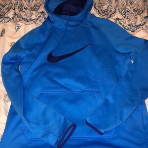 Nike Blue Hoodie with Logo